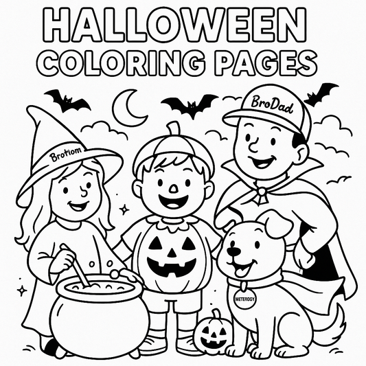 🎃👻 FREE Halloween Coloring Fun with Merchboy! 🧙♂️🕷️🕸️