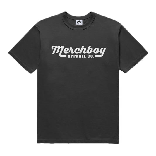 Founder's Script Tee – Graphite Black